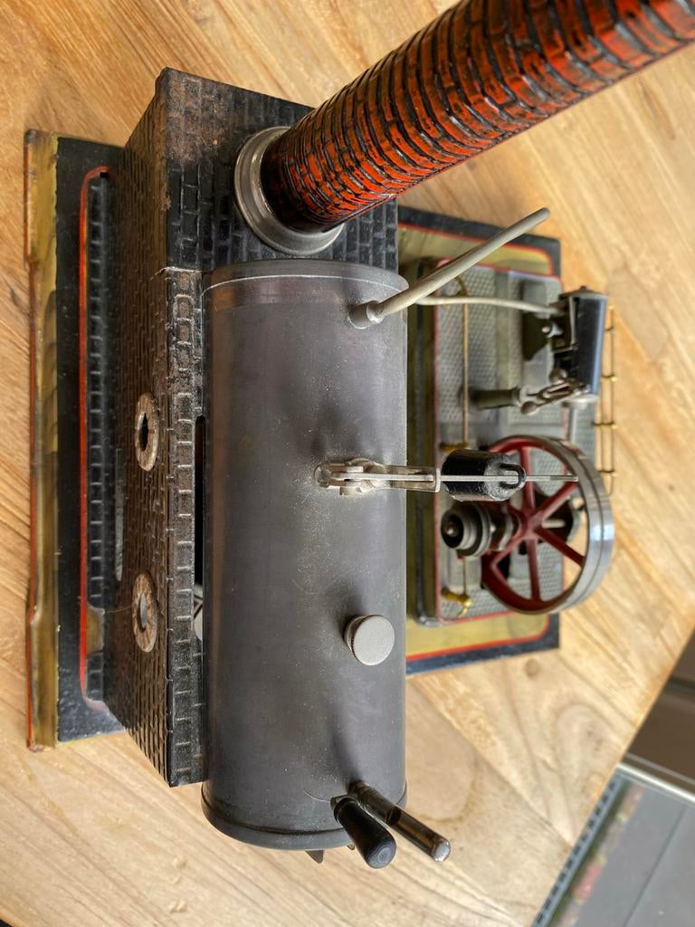 Antieke JS. Stoommachine - Werkend Model, Ophalen of Verzenden