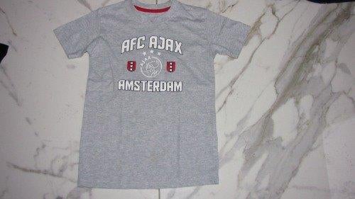 128 AJAX shirt grijs, Ophalen of Verzenden, Zo goed als nieuw, Jongen, Shirt of Longsleeve