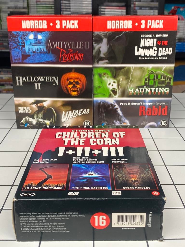 Horror DVD Box Set Bundel 9 Films Halloween Stephen King, Cd's en Dvd's, Dvd's | Horror, Vanaf 16 jaar, Ophalen of Verzenden, Zo goed als nieuw