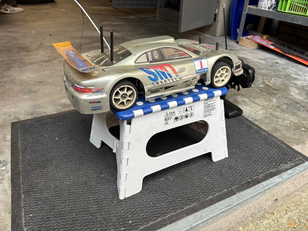 Nitro 1:10 onroad 4wd Mercedes Bodie, Ophalen of Verzenden, Gebruikt, Nitro, Auto onroad