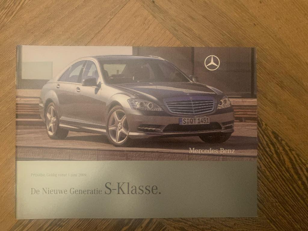 Intro prijslijst Mercedes-Benz S-klasse W221 facelift 2009, Nieuw, Mercedes-Benz, Mercedes, Ophalen of Verzenden