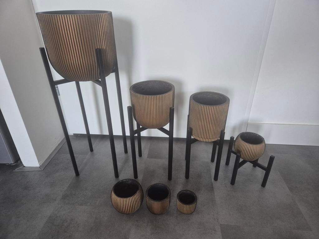 Capi Europe Groove bloempotten- Mica Decorations standaard, Ophalen, Overige materialen, Overige vormen, Binnen