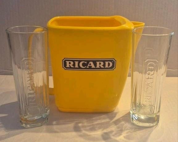 Ricard setje (AA), Verzamelen, Glas en Borrelglaasjes, Ophalen of Verzenden, Borrel- of Shotglas