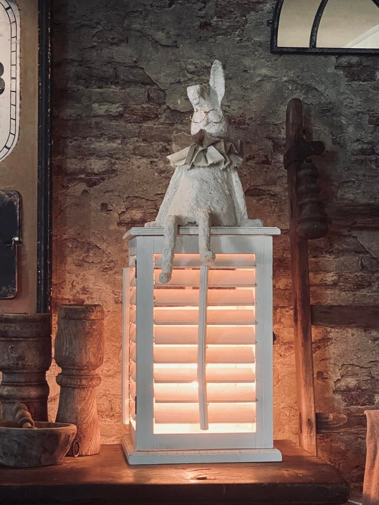 Schutter lamp XL, Huis en Inrichting, Ophalen, Hout, Minder dan 50 cm