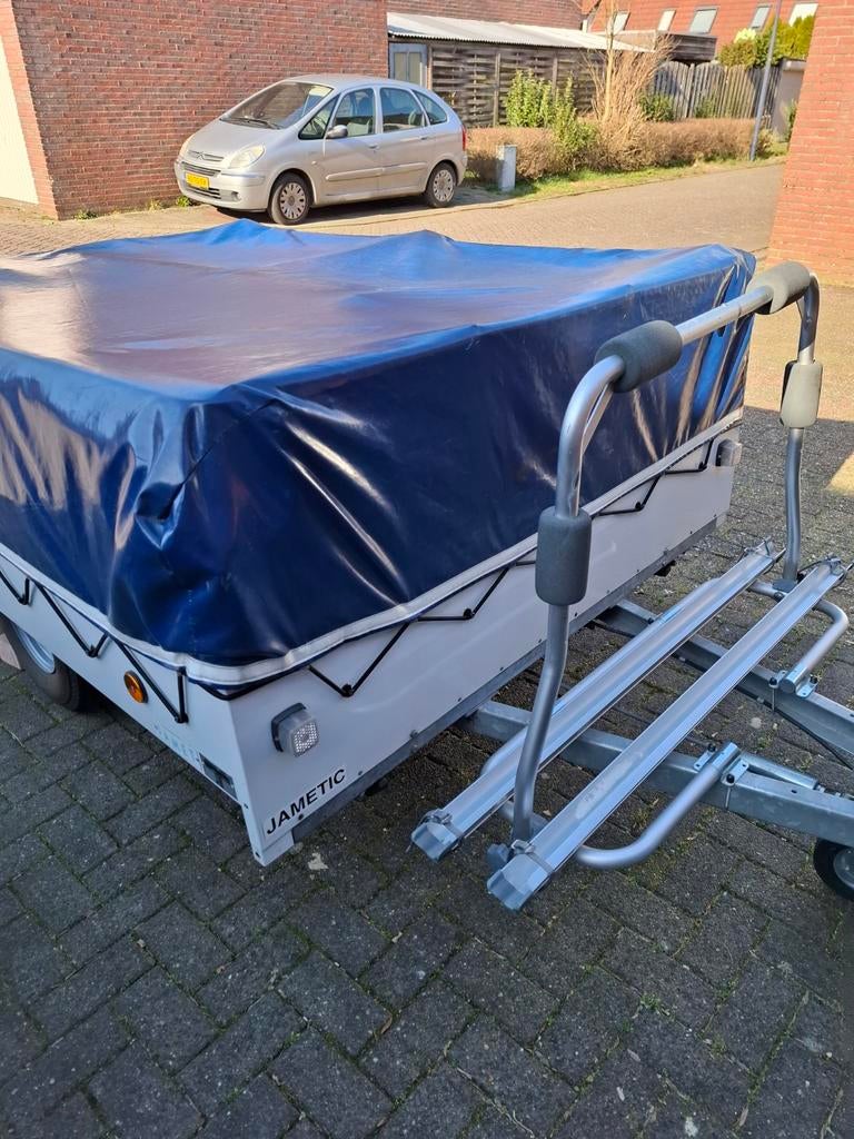 Jamet Vouwwagen met fietsendrager, Ophalen, Blauw, Tot en met 4, Jamet