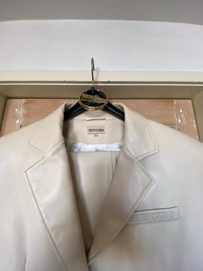 REINDERS dames colbert / broek Maat S, Ophalen of Verzenden, Zo goed als nieuw, Beige