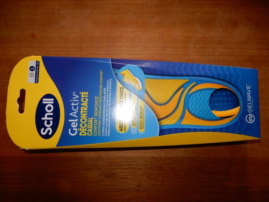 Scholl GelActiv Inlegzolen Casual, demping mt L 40 - 46,5, Overige kleuren, Verzenden, Scholl, Overige typen