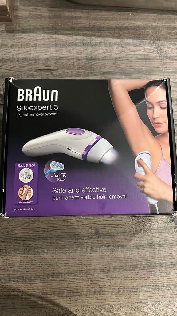 Braun Silk-expert 3 IPL – Definitieve Haarreductie, Witgoed en Apparatuur, Persoonlijke-verzorgingsapparatuur, Ophalen of Verzenden