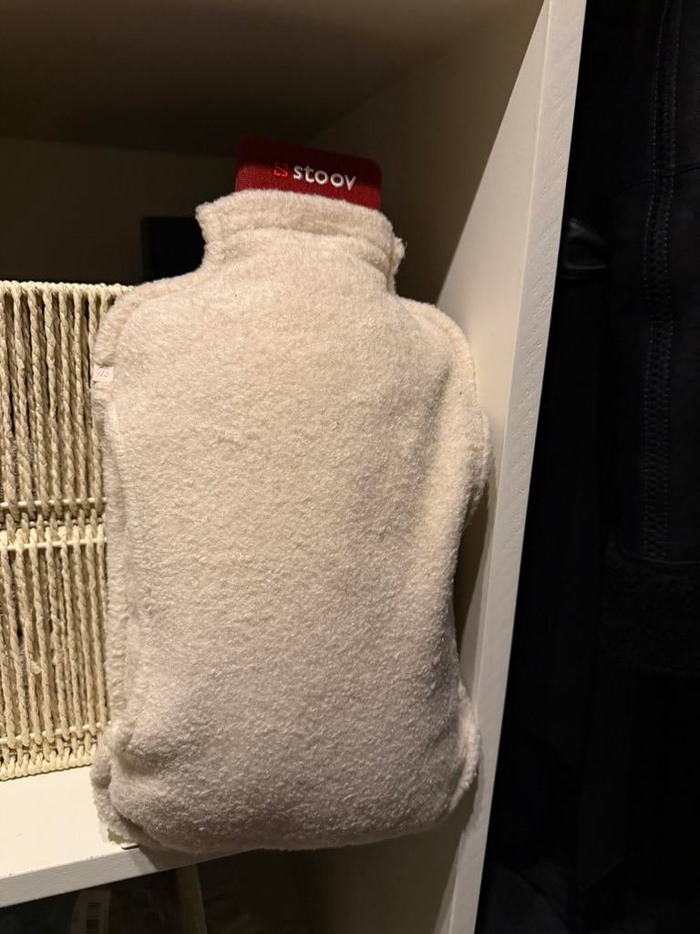 Stoov Homey XL Pro S3 elektrische kruik, Huis en Inrichting, Woonaccessoires | Kussens, Ophalen, Zo goed als nieuw, Beige, Vierkant