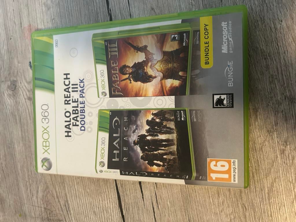 Halo Reach & Fable III Double Pack Xbox 360, Spelcomputers en Games, Online, Gebruikt, 1 speler, Vanaf 16 jaar