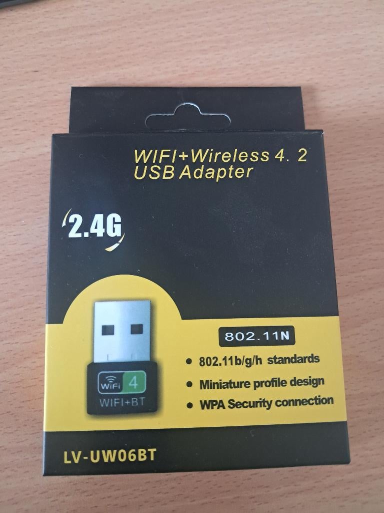 WIFI + Wireless 4.2 USB Adapter, Computers en Software, WiFi-versterkers, Ophalen, Zo goed als nieuw