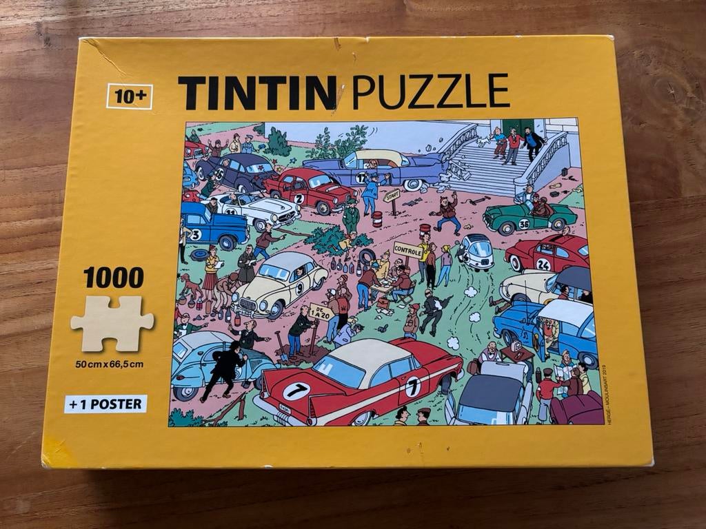 Kuifje Puzzel Hergé Moulinsart, Ophalen of Verzenden, 500 t/m 1500 stukjes, Gebruikt