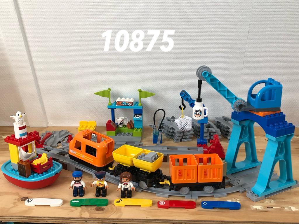 Duplo goederentrein 10875 (compleet) 1, Ophalen of Verzenden, Zo goed als nieuw, Duplo