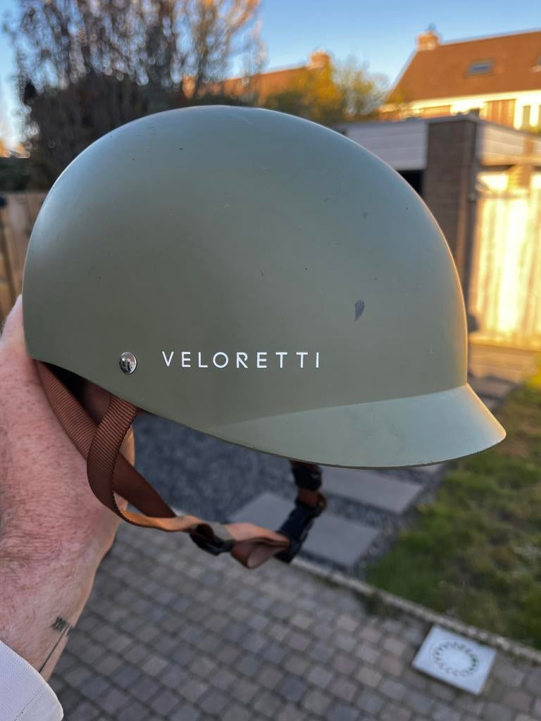 Veloretti kinderhelm groen, Fietsen en Brommers, Fietsaccessoires | Fietshelmen, Ophalen, Gebruikt, Overige maten, Jongen of Meisje