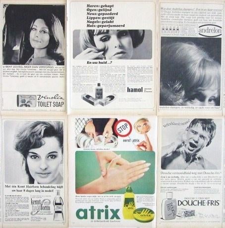 Advertenties reclames uit 1966 - Persoonlijk verzorging 2, Ophalen of Verzenden, Gebruikt, Overige typen