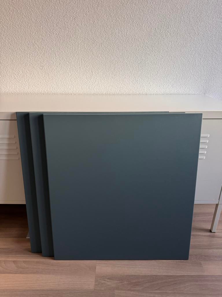 3x IKEA Besta deurtjes 60x64 mat groen, Ophalen, Gebruikt