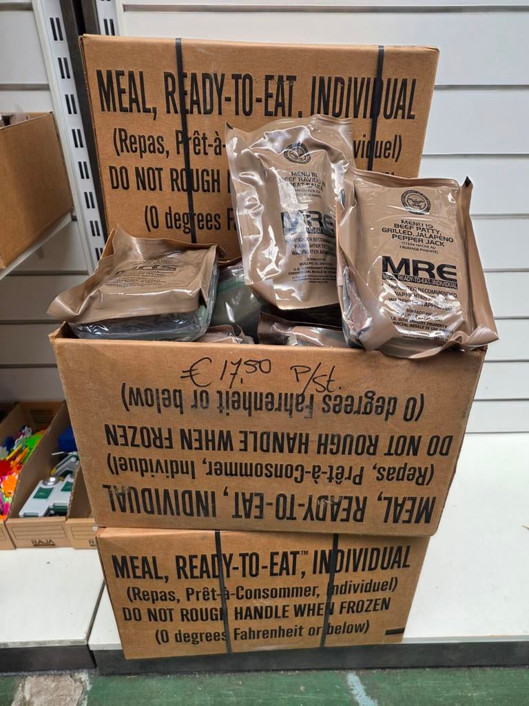 MRE (Meal, Ready to Eat) verschillende rantsoenen, Amerika, ., Ophalen of Verzenden, .