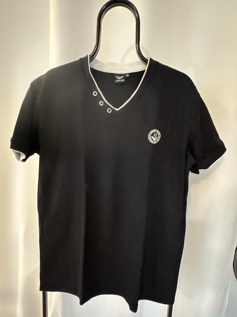 Armani T-shirt XXL - Zwart, Zeer Nette Staat, Ophalen of Verzenden, Zo goed als nieuw, Overige maten, Zwart