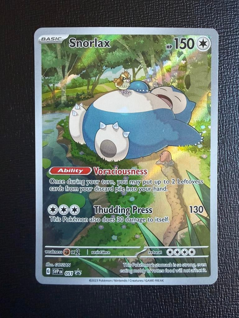 Pokemon Snorlax SVP 051 Black Star Promo, Hobby en Vrije tijd, Verzamelkaartspellen | Pokémon, Ophalen of Verzenden, Zo goed als nieuw