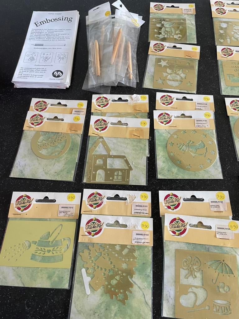 Embossing, Ophalen, Nieuw