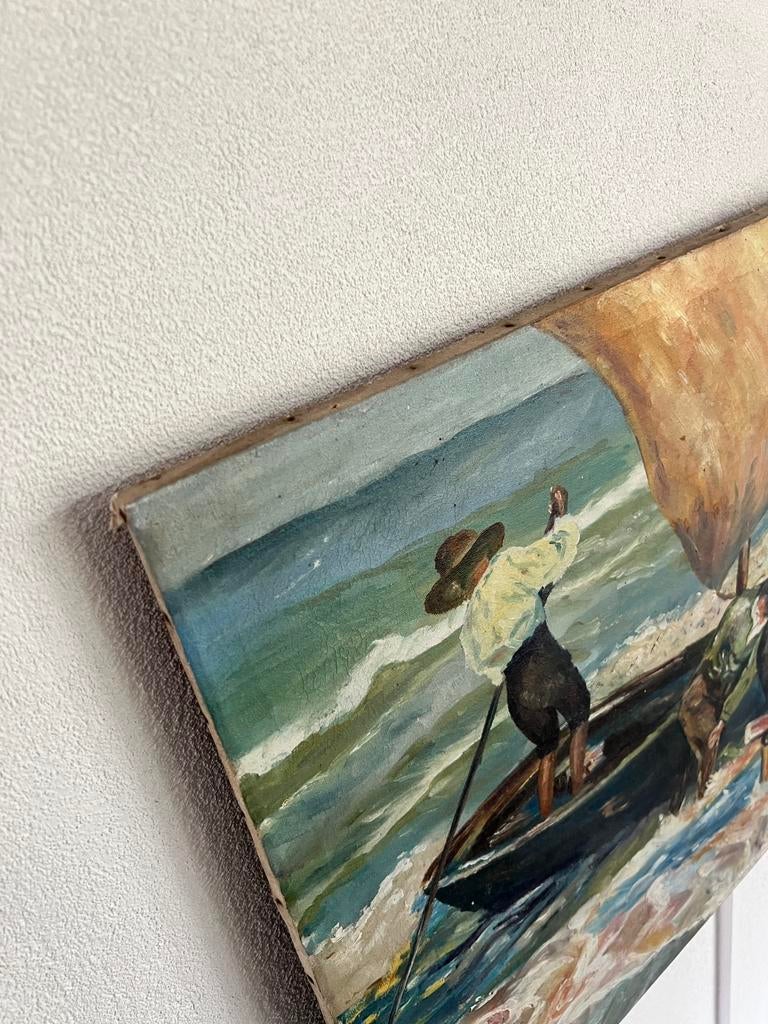 Prachtig Olieverfschilderij Rogelio - Impressionistisch, Ophalen of Verzenden