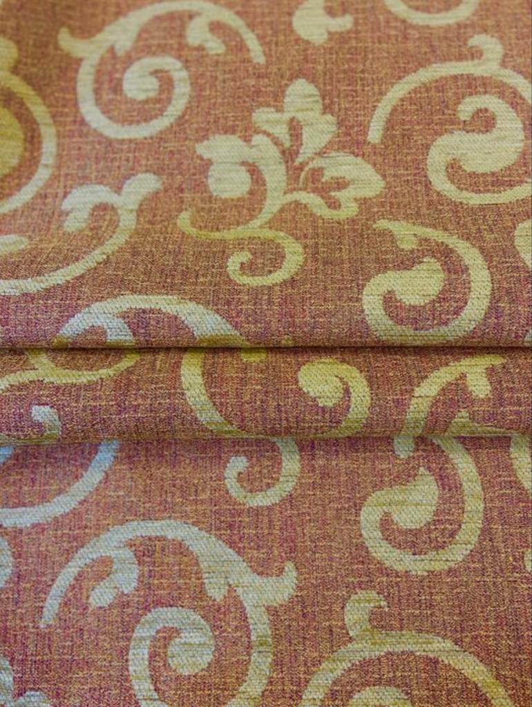 Meubelstof 5 meter, Overige materialen, 120 cm of meer, Oranje, Ophalen of Verzenden