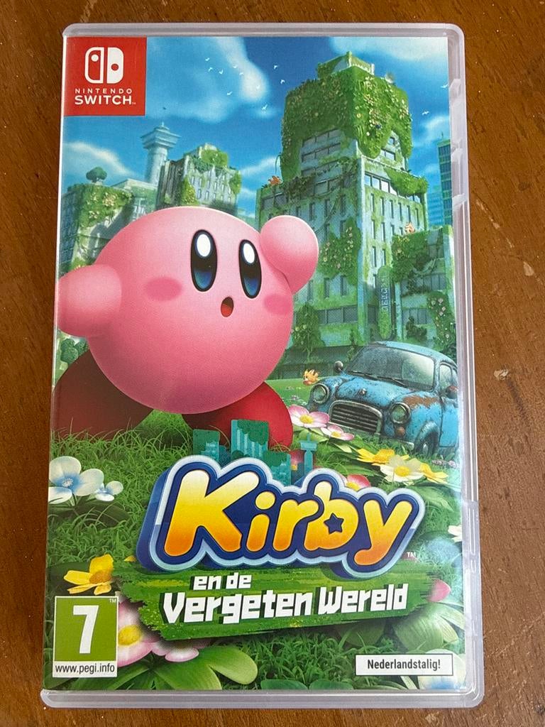 NINTENDO SWITCH game Kirby en de Vergeten Wereld, 2 spelers, Eén computer, Ophalen of Verzenden, Zo goed als nieuw