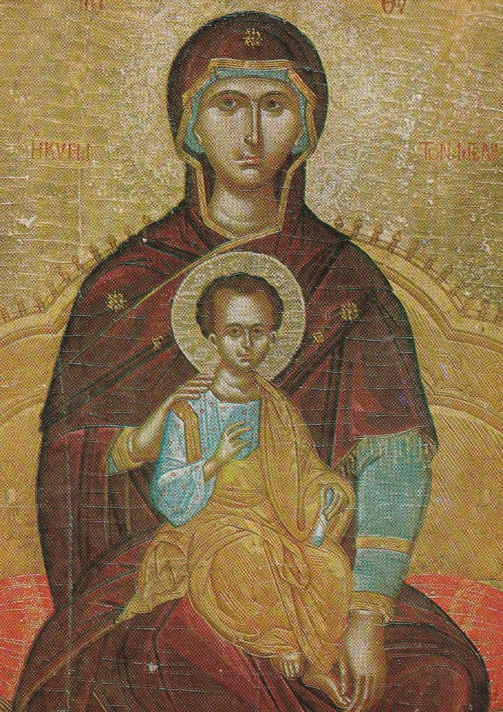 Kaart Georgius Momikus Madonna met kind, Ophalen of Verzenden, 1960 tot 1980, Ongelopen, Kinderen