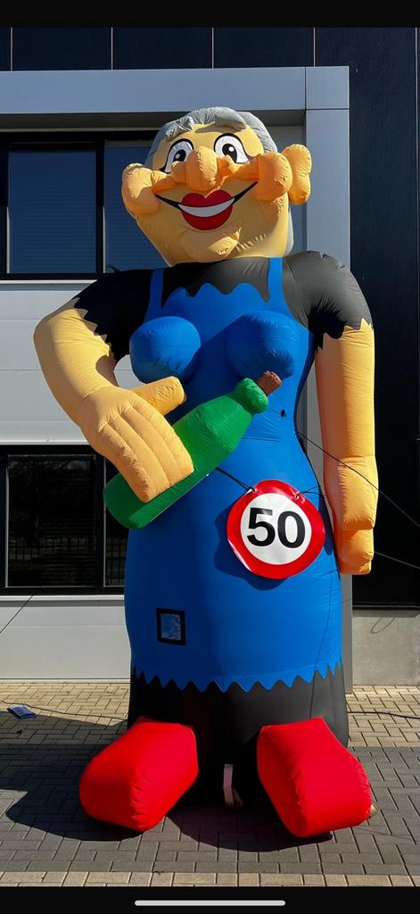 Springkussen opblaasbare Abraham Sarah&Sarah en opblaasclub, Ophalen, Zo goed als nieuw, Overige