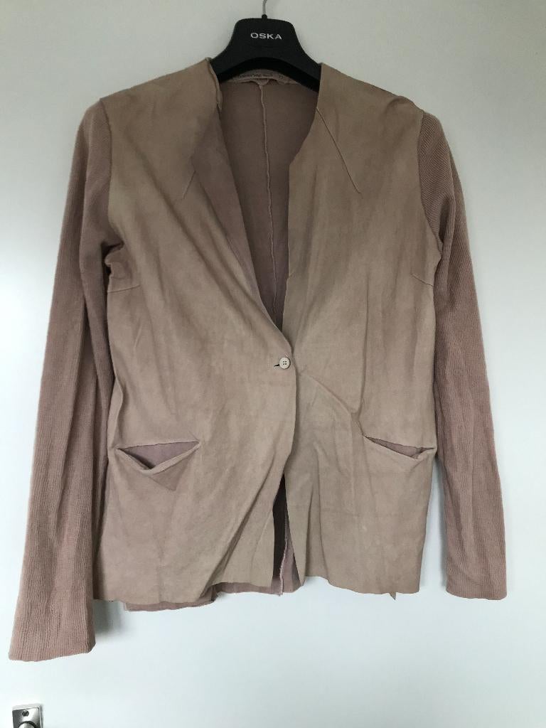 Transit par such jasje leer met katoen maat 3 roze, Verzenden, Zo goed als nieuw, Maat 38/40 (M), Roze