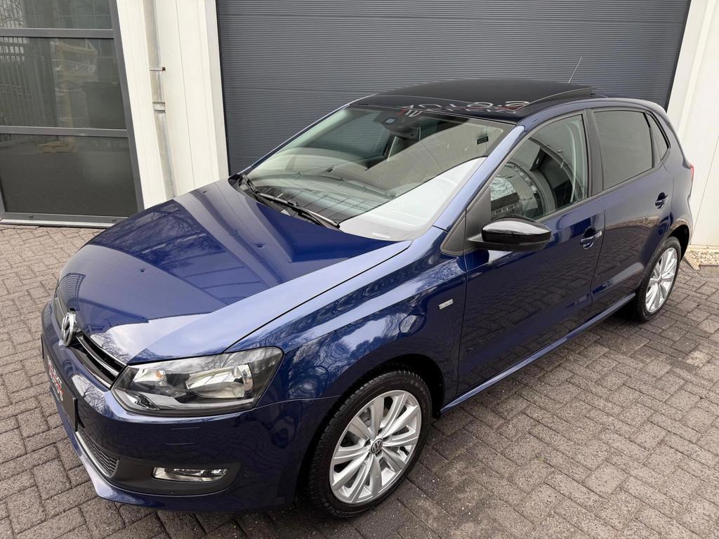 Volkswagen Polo 1.2 TSI Match 90 Pk Panoramadak/Airco/Cruise, Voorwielaandrijving, Gebruikt, Zwart, 4 cilinders