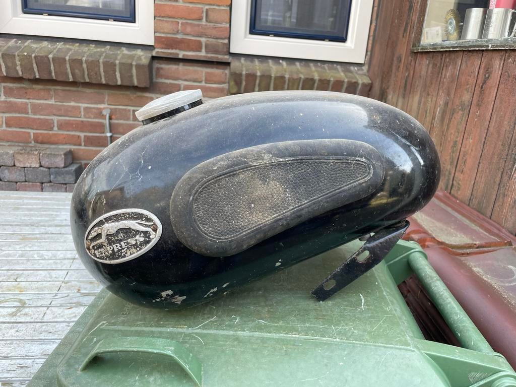 Express Oldtimer Benzinetank - Zwart, Gebruikt, Ophalen, Gebruikt