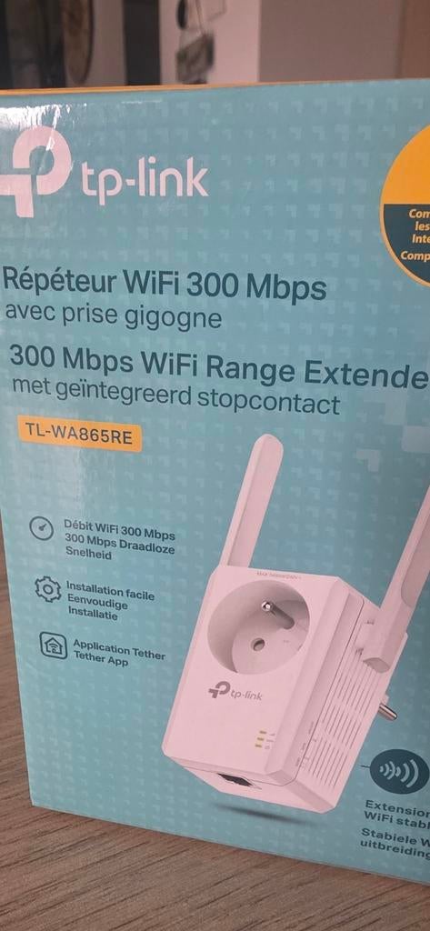 TP-Link TL-WA865RE WiFi Range Extender 300 Mbps, Ophalen of Verzenden, Zo goed als nieuw, TP-Link