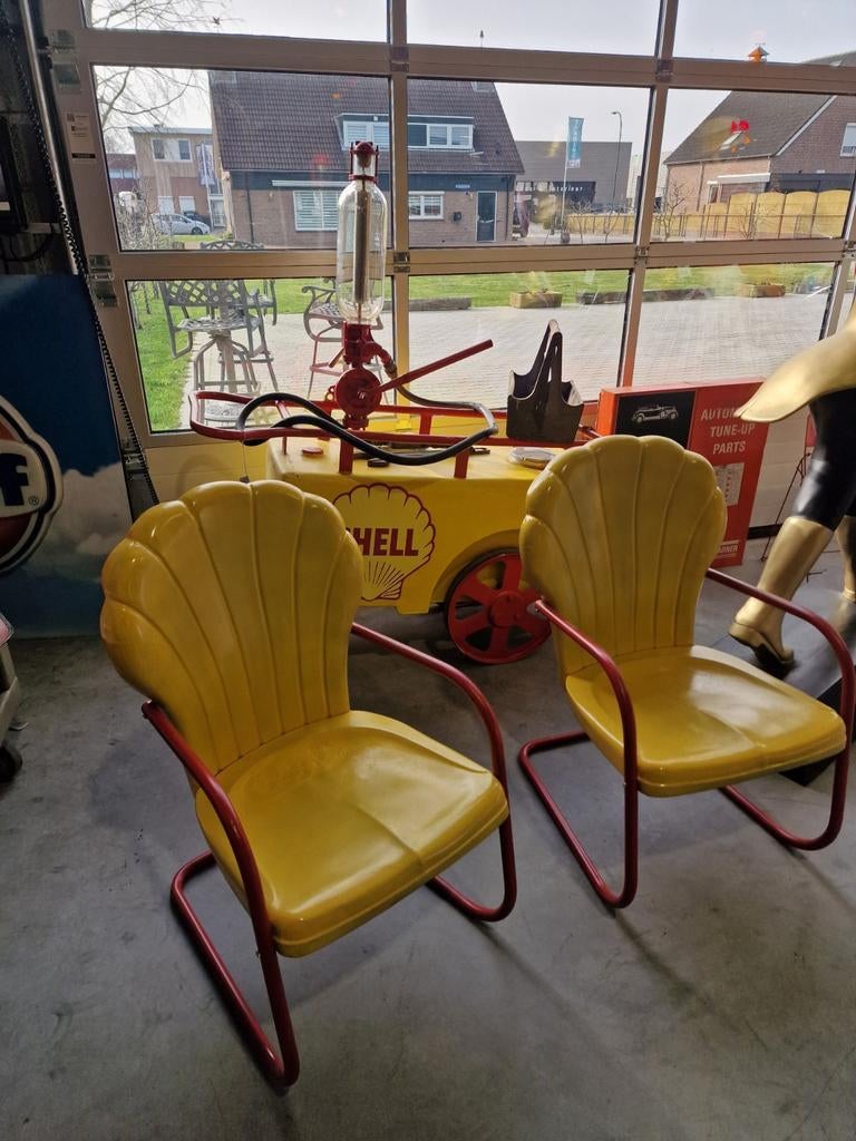 Shell  tuin stoelen metaal, Ophalen