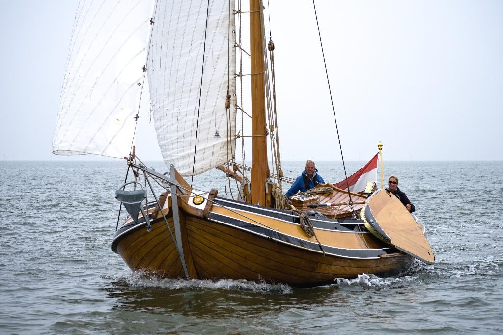Platbodem Boeier uit 1908 stamboek ingeschreven, Ophalen, Gebruikt, Diesel, 9 tot 12 meter