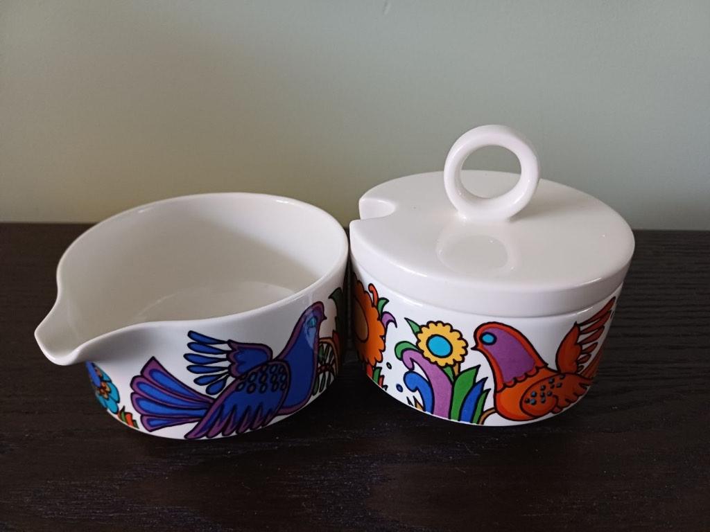 Acapulco Villeroy & Boch suiker en melk set, Huis en Inrichting, Keuken | Servies, Overige typen, Ophalen of Verzenden, Zo goed als nieuw