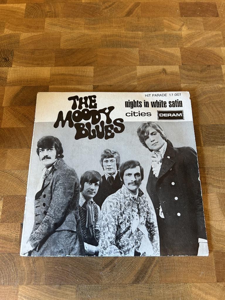The Moody Blues Nights in white satin single, Cd's en Dvd's, Vinyl Singles, Ophalen of Verzenden, Gebruikt, Pop, Single