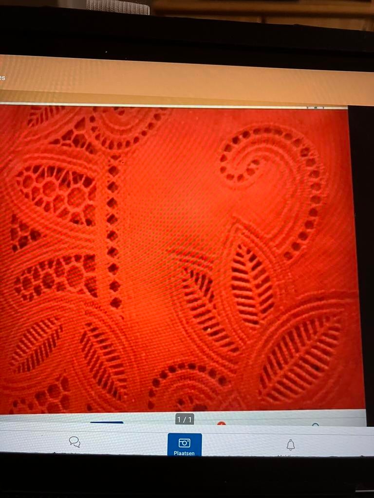 Uitgewerkt tafelkleed (vynil), Ophalen of Verzenden, Zo goed als nieuw, Rechthoek, Binnen