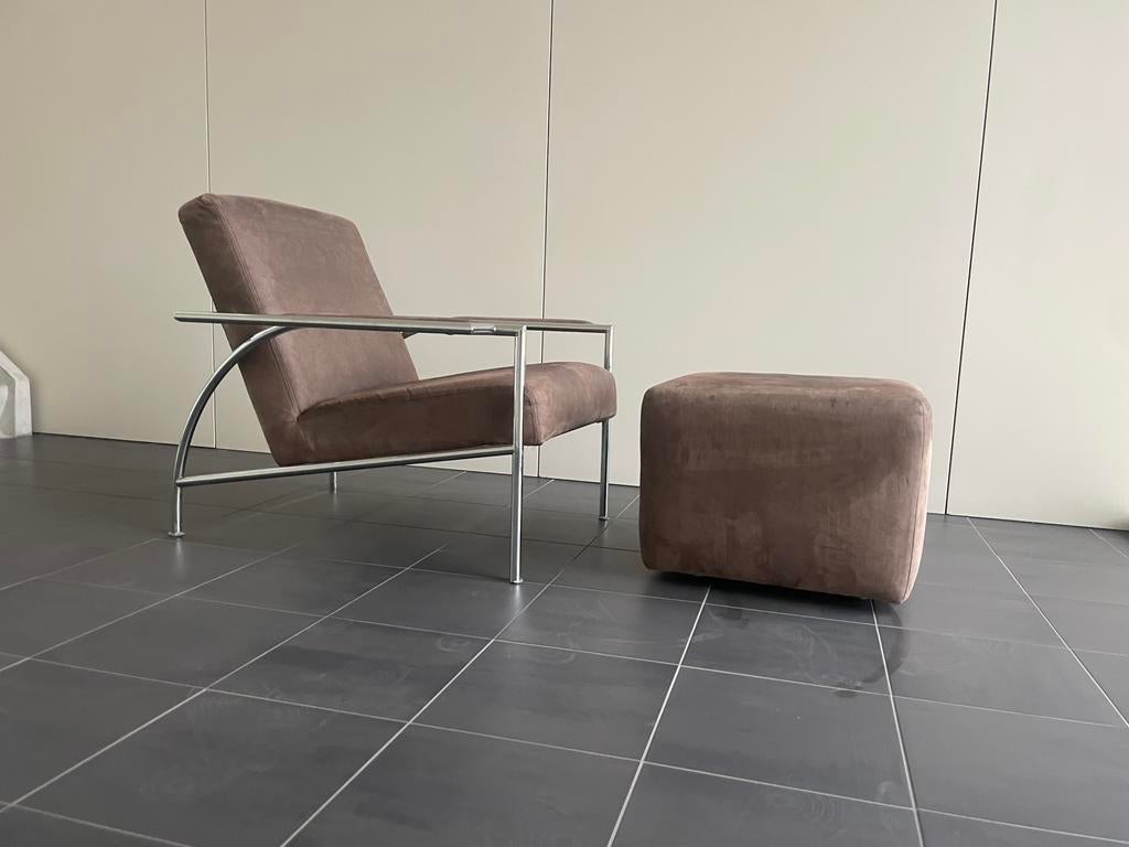 Vintage Gelderland design fauteuil 4735 met hocker, Huis en Inrichting, Fauteuils, Ophalen, 75 tot 100 cm, Zo goed als nieuw, Nvt