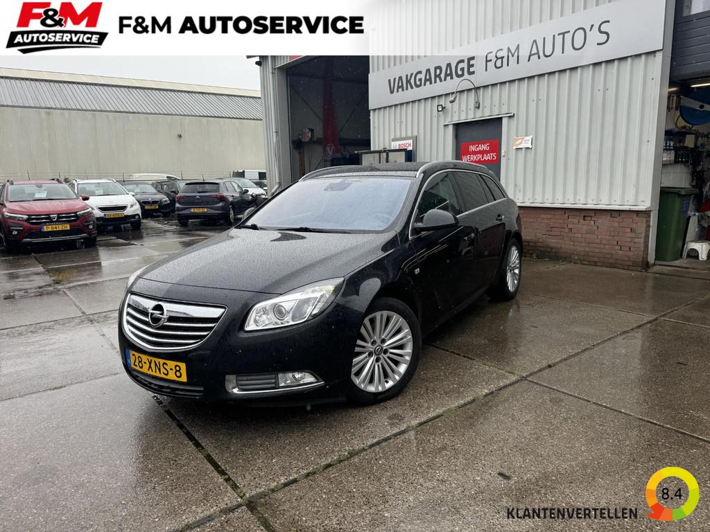 Opel Insignia Sports Tourer 2.0 T Cosmo, Auto's, Gebruikt, 4 cilinders, Leder en Stof, Zwart