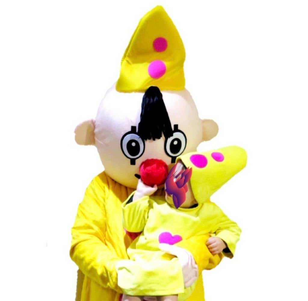 Mascotte Bumba pak te huur, Ophalen