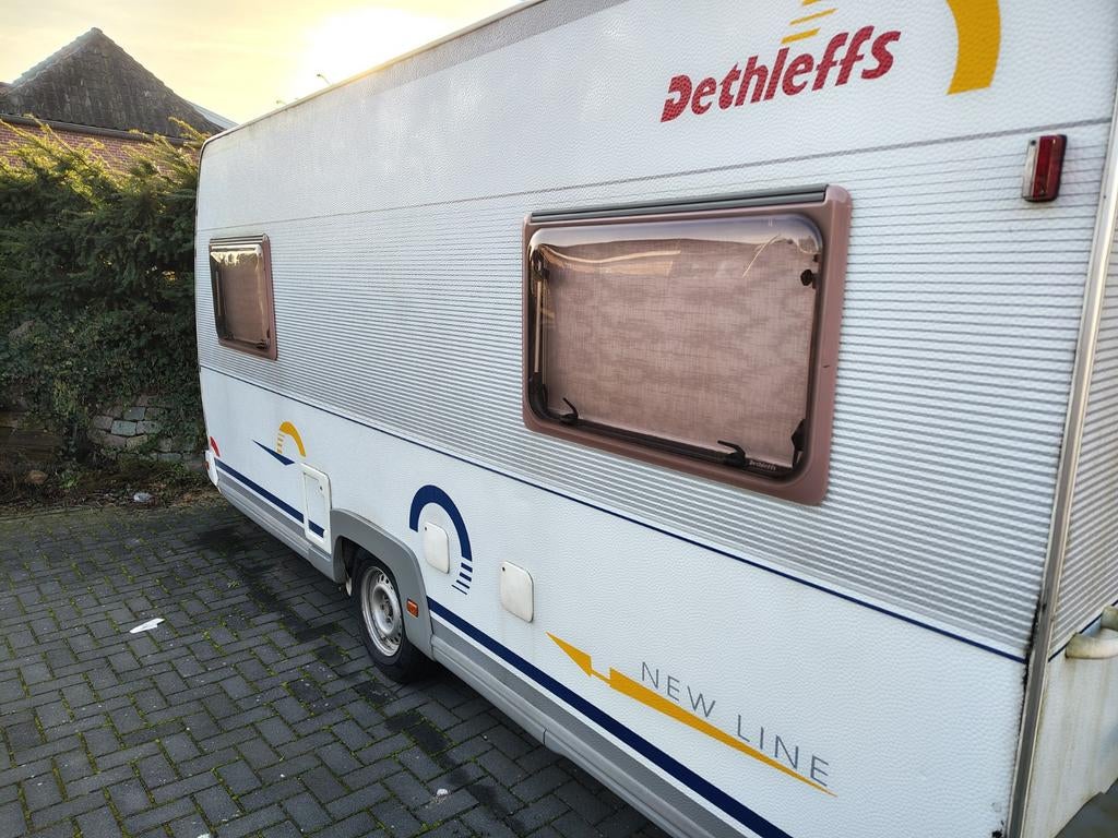 Dethleffs New Line Caravan - Comfortabel en Compleet, Caravans en Kamperen, Caravans, Particulier, tot en met 4, 1000 - 1250 kg