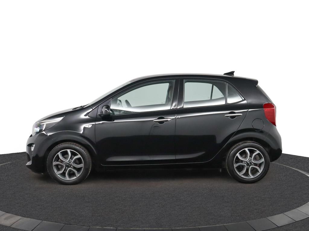 Kia Picanto 1.0 DPi DynamicPlusLine | Automaat | Design Lede, Stof, Gebruikt, Zwart, 881 kg
