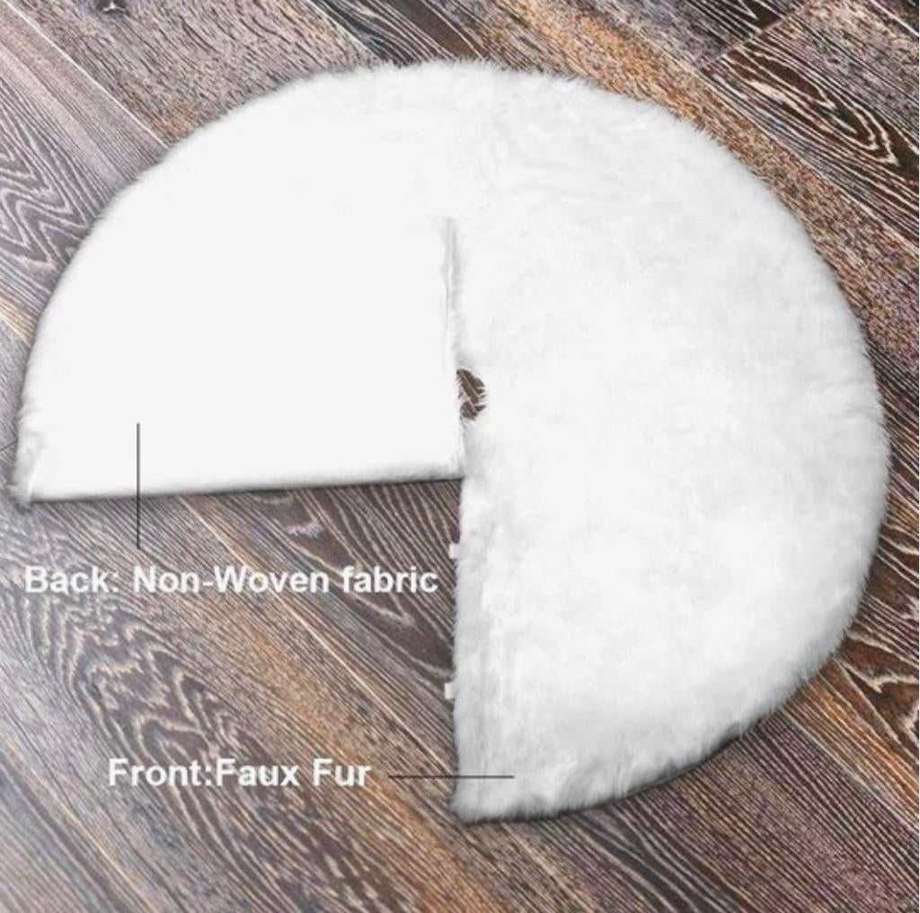 Nieuw - fluffy kerstboomrok wit, Ophalen of Verzenden, Nieuw