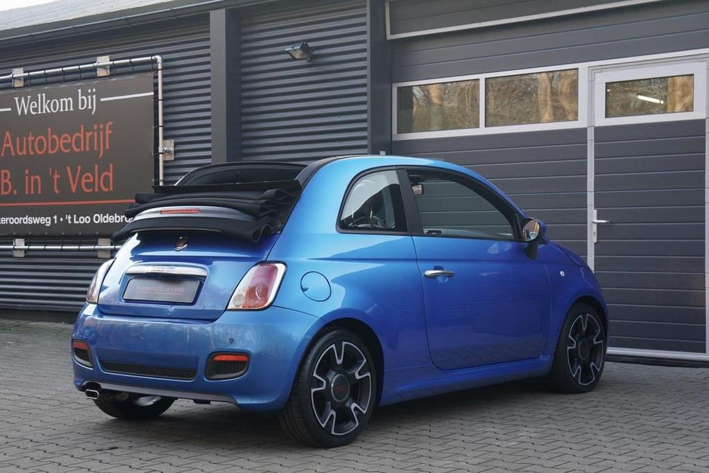 Fiat 500 C 1.2 500S DIGITALE COCKPIT LEDER AIRCO PDC ARMSTEU, Gebruikt, 4 cilinders, Cabriolet, Leder en Stof