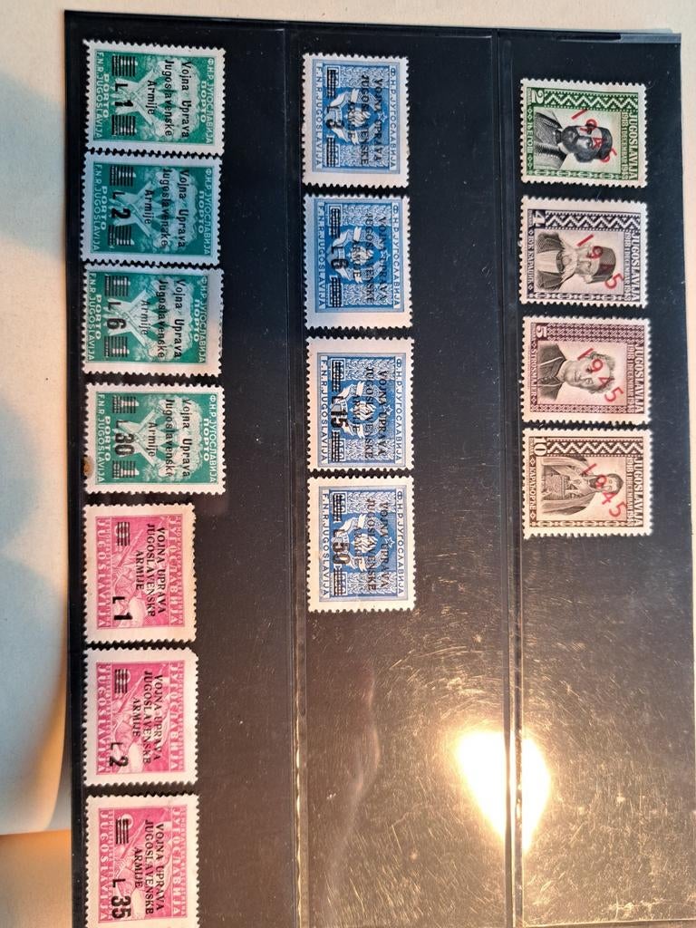 Postzegels Joegoslavië regering in ballingschap WO2, Ophalen of Verzenden, Joegoslavië