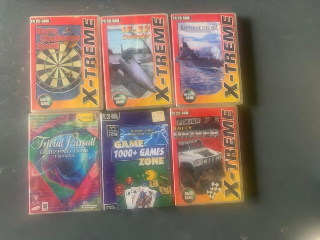 PC CD-ROM spellen: Darts, JF-22, Battle of the Sea, Trivial, Spelcomputers en Games, Games | Pc, Ophalen of Verzenden, Gebruikt