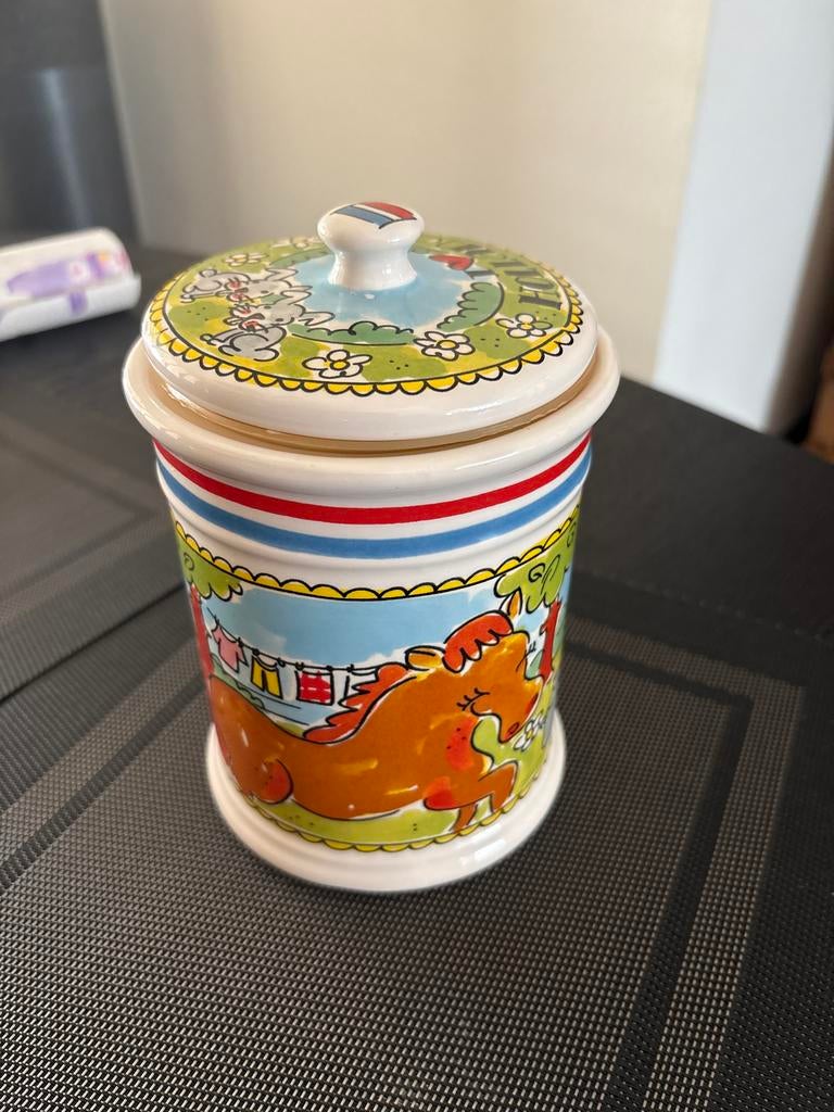 Blond Amsterdam I Love Holland Voorraadpot Nieuw, Nieuw, Voorraadpot, Steen/keramiek, Meerkleurig