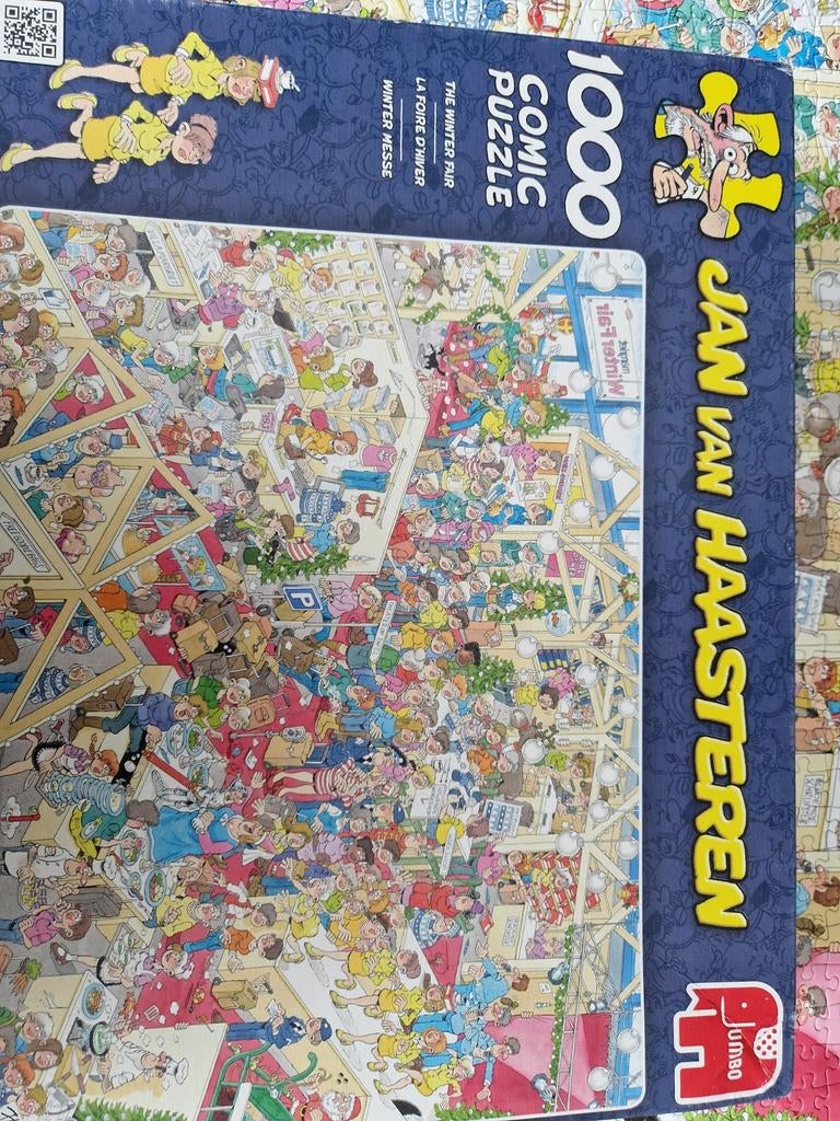 Jan van Haasteren winterfair, Ophalen of Verzenden, 500 t/m 1500 stukjes, Gebruikt, Legpuzzel