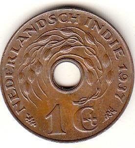Ned. Indië -1 cent 1937 Pr -Sch#911, Postzegels en Munten, Verzenden, Koningin Wilhelmina, 1 cent